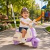 Moto Elétrica Infantil Candy com Empurrador - Lilás