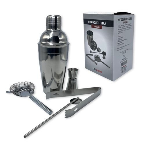 2trfx5p8vcu-lg-2.jpg Kit Bar 5pçs Coqueteleira Profissional Aço Inox 550ml Caipirinha
