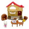 31njnobd9ll-xl-1.jpg Conjunto Animais de Plástico 22 Peças com Acessórios Brinquedo Infantil - Marrom
