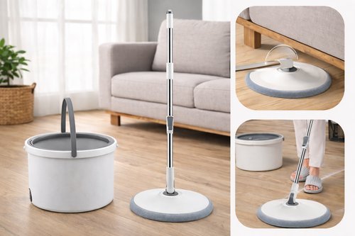 3cn7qei61k2-lg-2.jpg Mop Giratório com Balde e 2 Refil - Branca