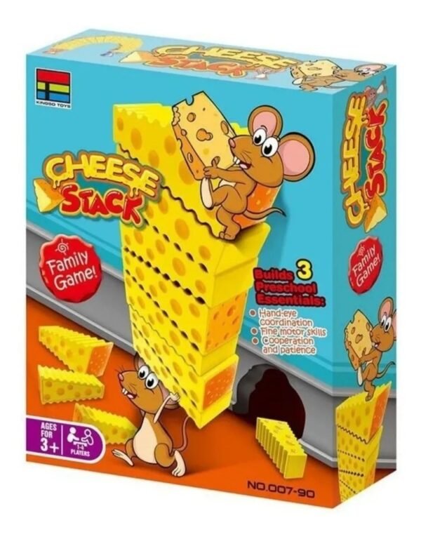 Conjunto 20 Blocos De Queijo Cheese Stack Torre Empilhamento