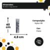 4giar9nf0au-xl-1.jpg Abraçadeira de Nylon 40cm x 4,8mm com 50 Unidades - Preta