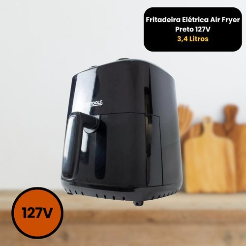 5h0ez43h38i-lg-4.jpg Fritadeira Elétrica Air Fryer Preto 127V - 3,4 Litros