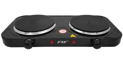 Fogão Portátil Elétrico 2 Bocas - 2.000 Watts