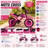 Bicicleta Infantil Moto Cross Aro 16 - Rosa