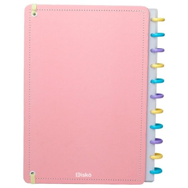 Caderno Disko Tutti Frutti Grande G Capa Dura Disco Reposicionável Escolar