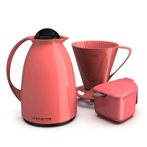 5ynjp31jxvw-lg-1.jpg Garrafa Termica Café Kit Pratico Açucareiro + Suporte Filtro Cor Rosa