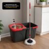 Mop Giratório Duo 360° Powermaid com Balde Duplo e Centrífuga em Aço Inox