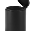 6mmkl87tfau-xl-1.png Lixeira Redonda com Pedal Multiuso Aço 3 litros - Preto Matte