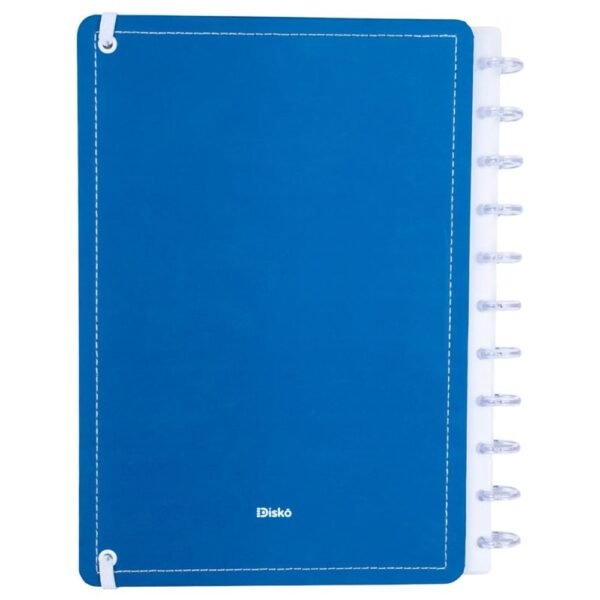6pc0s85wxja-xl-1.jpg Caderno Disko Blue Grande G Capa Dura Disco Reposicionável Escolar
