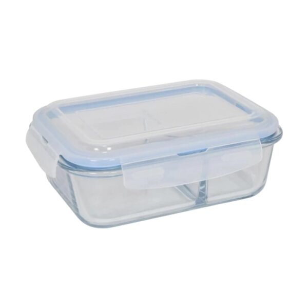 6vocpkk2dbe-xl-1.jpg Pote Retangular Hermético Com Divisória Vidro 1040ml