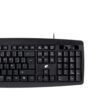 Conjunto Teclado e Mouse Com Fio Para Computador - Preta