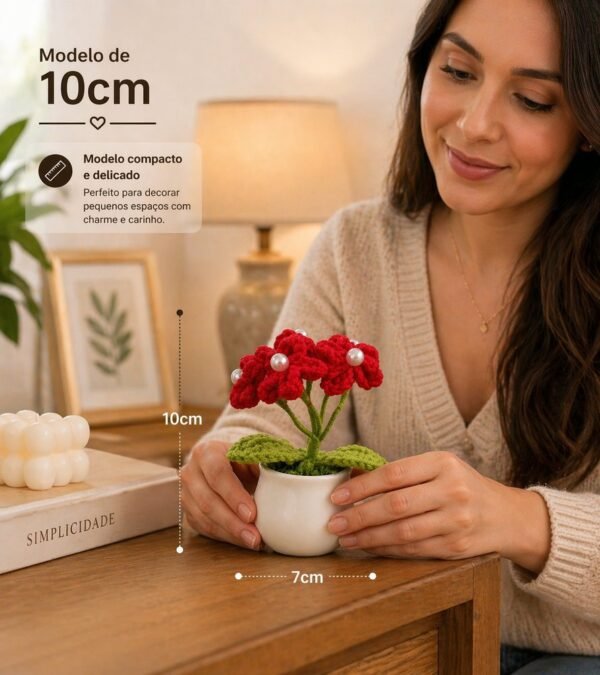 72klybz9za9-xl-1.jpg Flor decorativa em crochê com vaso plástico 10cm - Sortida