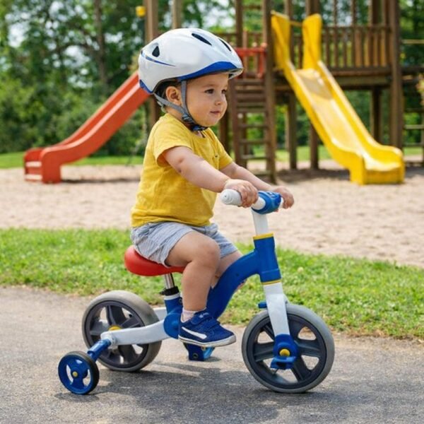 Bicicleta Infantil de Equilíbrio 2 em 1 com Rodinhas Removíveis - Azul