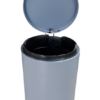 7ie2jtu0od3-xl-1.png Lixeira Redonda com Pedal Multiuso Aço 3 litros - Cinza Matte