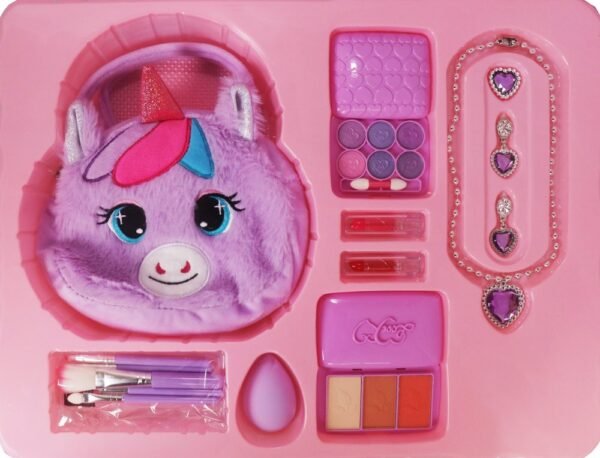 Kit Maquiagem com Bolsa Unicórnio