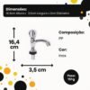Torneira Para Lavatório de Mesa Cromada