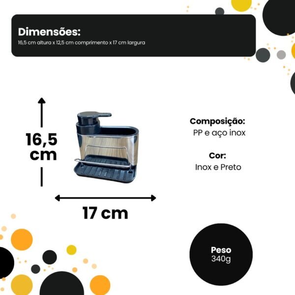 7zmv6sa5nkv-xl-1.jpg Dispenser Com Suporte Para Esponja e Acessórios de Cozinha - Aço Inox