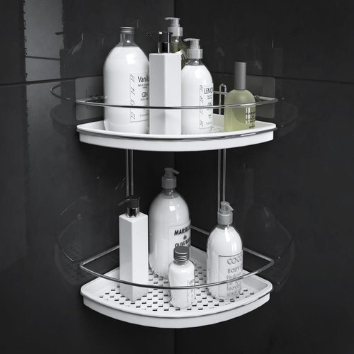 8a655zenshw-lg-2.jpg Porta Shampoo de Canto 2 Andares - Branca