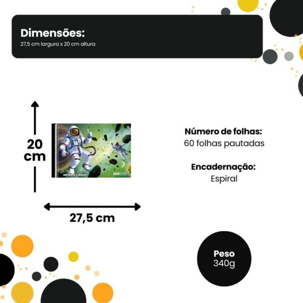 8ncsw27ehrk-xl-1.jpg Caderno de Cartografia e Desenho Outer Space - Sortido