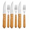 Jogo de Talheres Jumbo para Churrasco inox 6 Peças