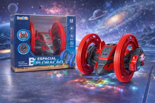 9enqmz1z2rt-lg-2.jpg Carrinho Espacial Exploração Brinquedo Luz Música Rotação 360° Radical