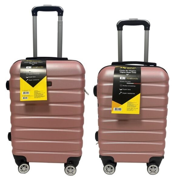 Kit 2 Malas de Viagem Com Rodinhas 18'' e 20''