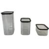 Conjunto 3 Potes Herméticos de Plástico