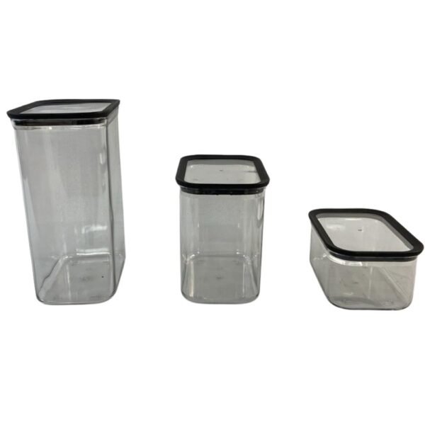 Conjunto 3 Potes Herméticos de Plástico