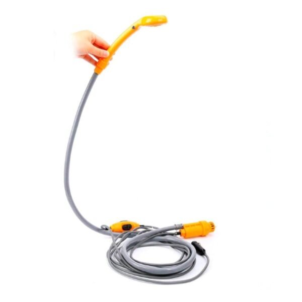 Chuveiro Portátil Para Camping Acendendor de Carro 12V - Laranja