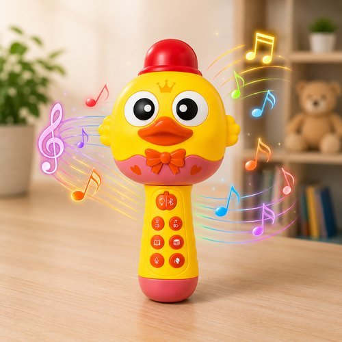 a6ju02chdok-lg-3.jpg Microfone Infantil Recarregável com Bluetooth, Músicas, Histórias