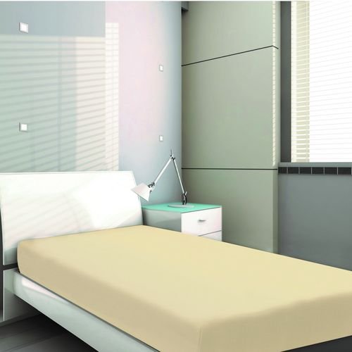 aak1gzled4f-lg.jpg Capa Para Colchão de Solteiro com Elástico 1,88x88cm - Bege