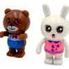 abf3pt5injv-xl-1.jpg Conjunto Animais de Plástico 22 Peças com Acessórios Brinquedo Infantil - Marrom