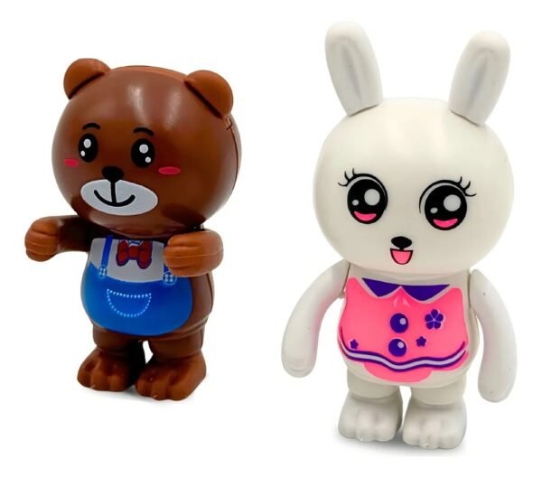 abf3pt5injv-xl-1.jpg Conjunto Animais de Plástico 22 Peças com Acessórios Brinquedo Infantil - Marrom