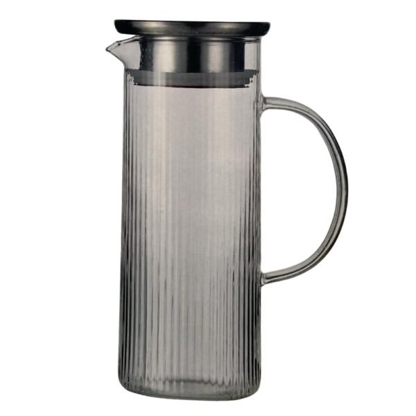 Jarra de Borossilicato Acqua com Tampa em Inox 1,4L