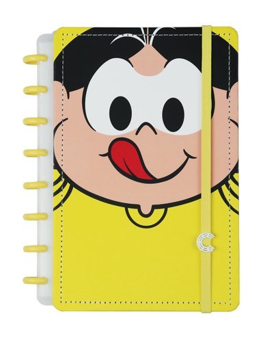 Caderno Inteligente SD Magali Grande  80 Folhas - Amarela