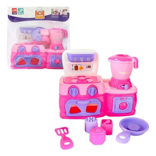 b48kukayrv8-lg-2.jpg Mini Cozinha Rosa com Fogão, Forno, Liquidificador, Espátula e Outros Acessórios