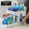 bdbydp7o6ls-xl-1.jpg Organizador Multiuso 2 Níveis com Bandeja Corrediça - Branca