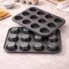 bh1qhhbuj47-lg-1.jpg Forma para Cupcake e Pão de Queijo 12 Cavidades - Aço Carbono