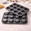 bh1qhhbuj47-xl.jpg Forma para Cupcake e Pão de Queijo 12 Cavidades - Aço Carbono