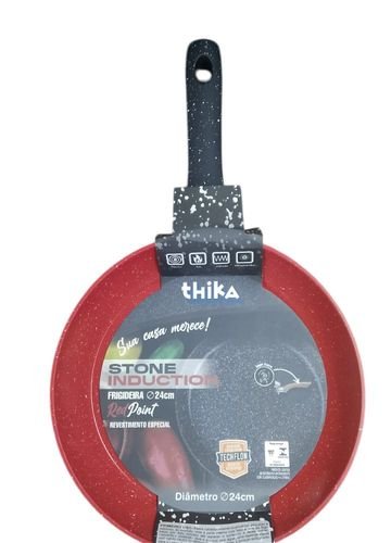 bm16pju0yqk-lg-2.jpg Frigideira em Alumínio Antiaderente Multifuncional 24cm - Vermelha