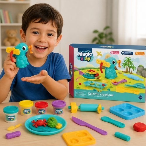 bn6i458sfql-lg-2.jpg Brinquedo Kit Massinha de Modelar Infantil
