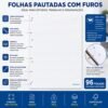 bx3poejbd8q-xl-1.jpg Folha Pautada para Fichário 96 Folhas com Furos
