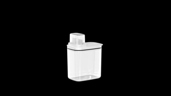 bylsxma75td-xl-1.jpg Dispenser Sabão Flow 1,5L Transparente Silicone Vedação Sistema Evita Desperdício