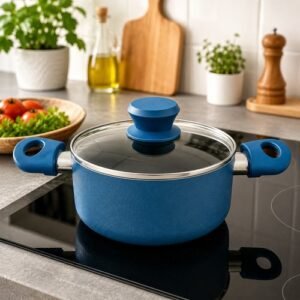 bzopjtvofdo-lg-2.jpg Panela Antiaderente Cerâmica com Tampa 18cm - Azul