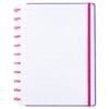 Caderno Finger Heart Disco Reposicionável Grande G Capa Dura Disko