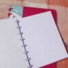 Caderno Disko Lilás M Médio Capa Dura Disco Reposicionável Escolar
