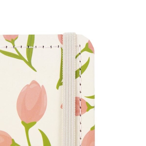 Caderno Tulipa Capa Dura Reposicionável Disco Floral Grande G
