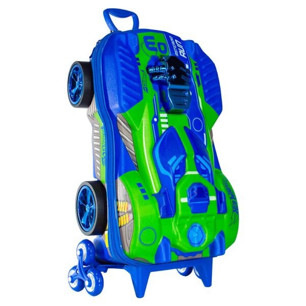 debcdoxtm66-xl-1.jpg Mala Infantil Hot Wheels 3D com Rodinhas - Multicolorida