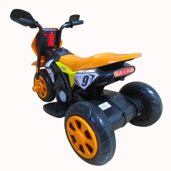 Moto Elétrica Infantil Cross com Luz - Laranja